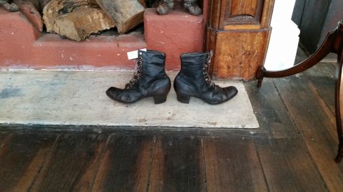 Pair of Victorian Ladies Leather Shoes