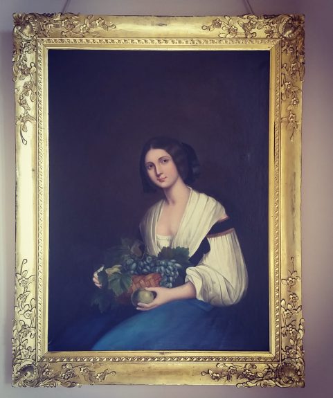 Pair of Anglo Cantonese portraits of flower boat courtesans c. 1840