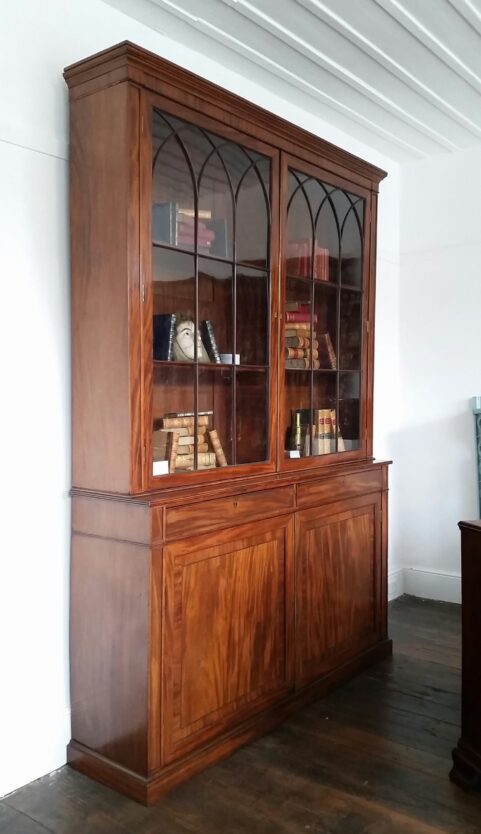 Gillows Regency period mahogany library bookcase c 1810