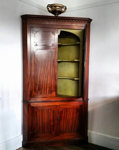 George III period corner cabinet c.1800
