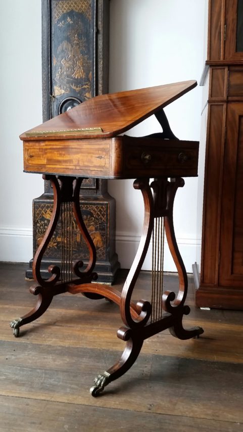 Regency period mahogany reading table c.1810