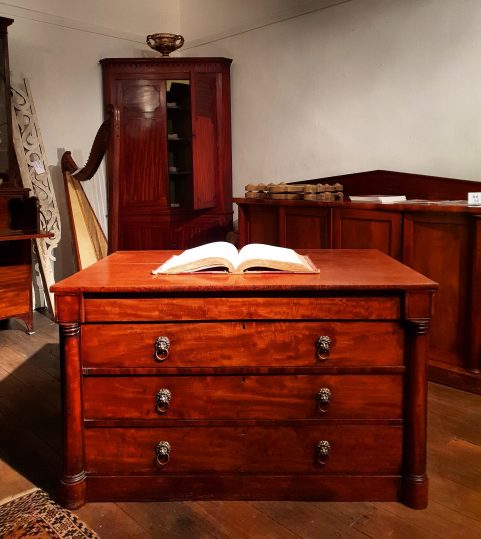 Regency print cabinet c 1820