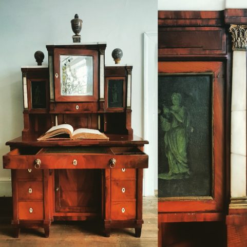 Copenhagen neo-classical ladies writing cabinet c.1810