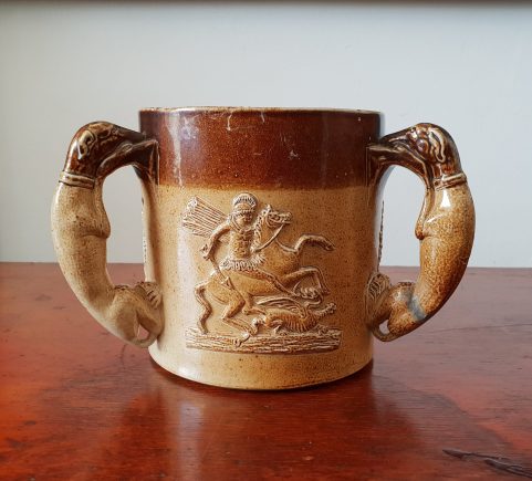 Large Staffordshire hunting mug c1820