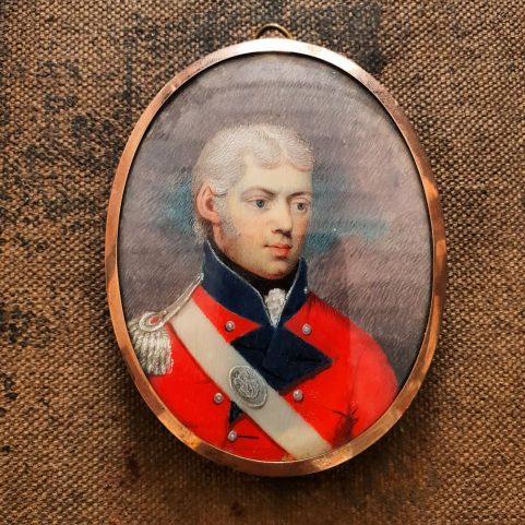 Portrait miniature of a General of the Fourth Regiment  of Foot, c 1820 – 1830