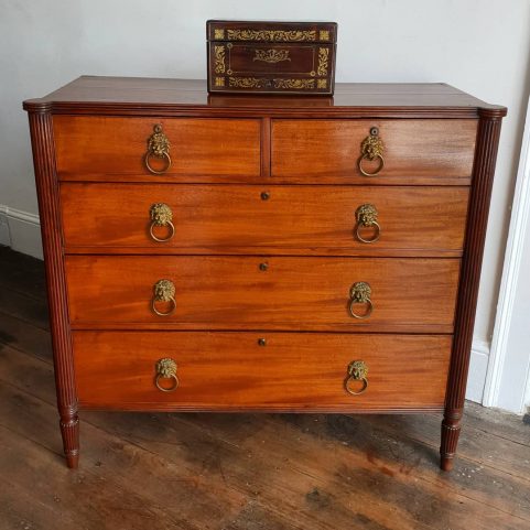 Gillows turret end Regency chest of drawers