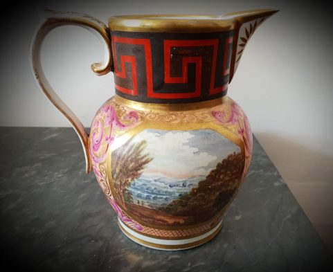 Coalport ‘Grecian’ water jug c 1815.