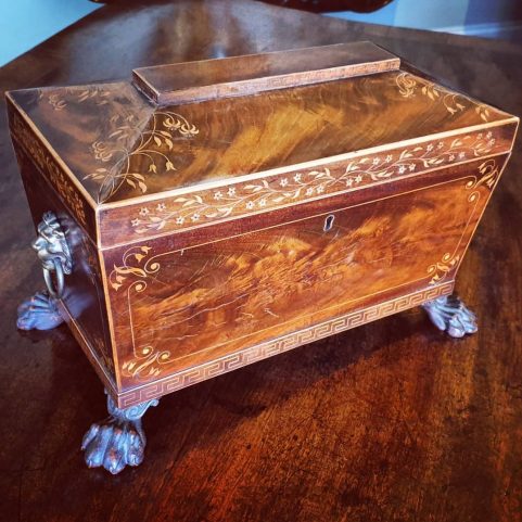 Regency Grecian tea caddy