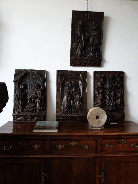 set of Gothic plaster panels c.1880