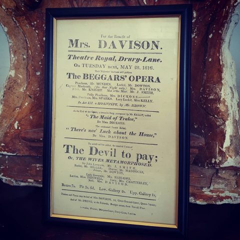 Beggars Opera playbill 1816