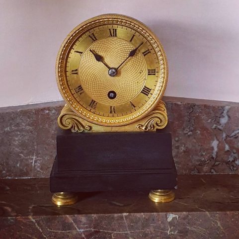 Regency library mantel clock c 1810