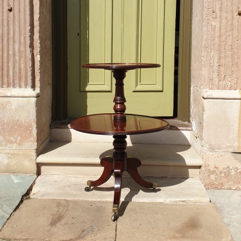 Regency mahogany dumb waiter c 1815