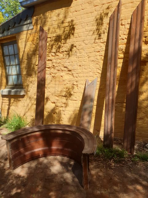 Victorian cedar entry doorcase c 1860