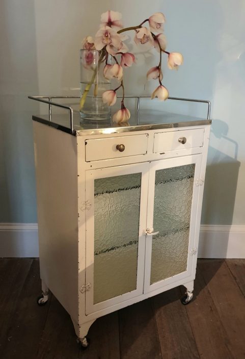 1950s Medical Cabinet or Vitrine
