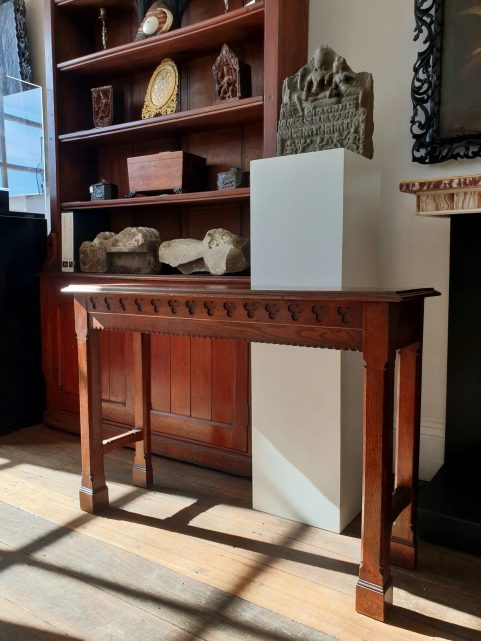 Gothic revival Vestry or Hall table c1880