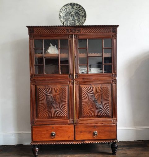 Anglo Indian rosewood bookcabinet c 1840