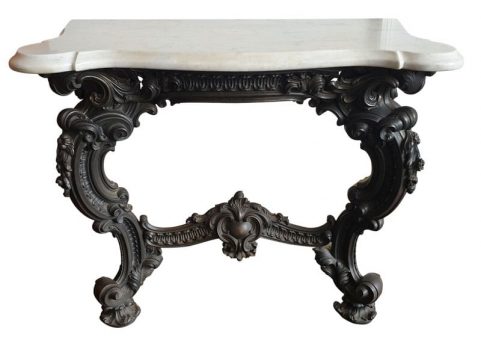 James Yates polished cast iron Console Table 1840