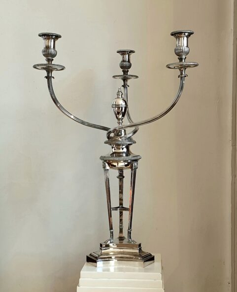 Pair of Matthew Boulton Athienne Candelabrum c 1790