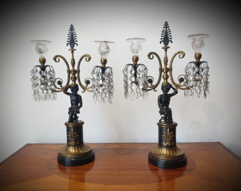 Pair of Regency Nubian Candelabra c1820