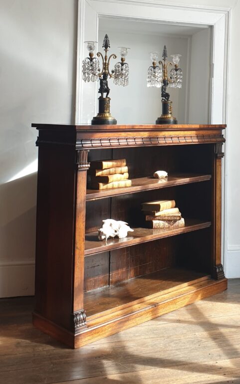 Greek Revival Rosewood Bookcase c1830