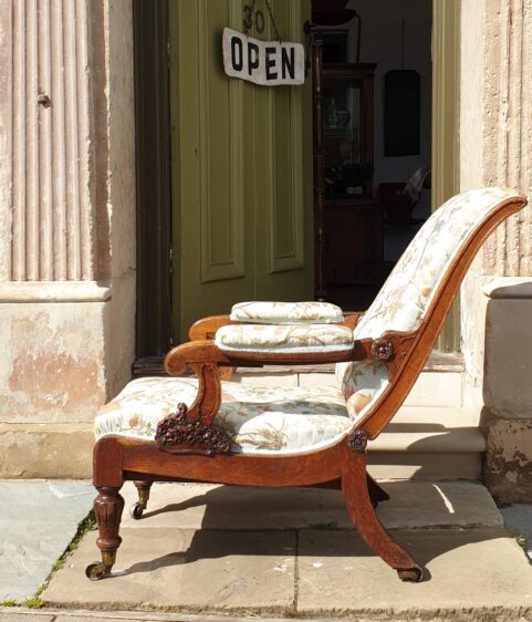 Daws Patent Gothic Oak Library Chair c1830
