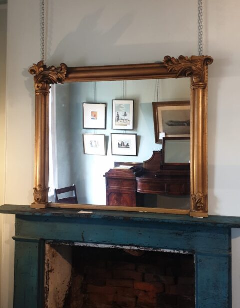 William IV Corinthian Mantel Mirror c 1835
