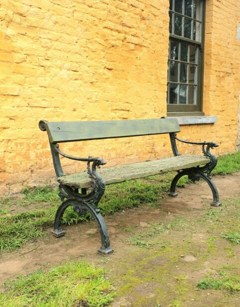 Victorian Cast Iron Griffin Gardenseat c1860