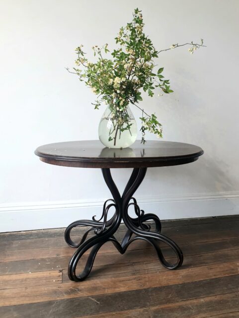 Art Nouveau Oval Bentwood Table c 1880