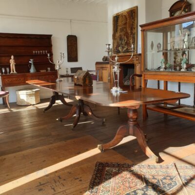 Scottish Regency Triple Pillar and Claw Table c1815