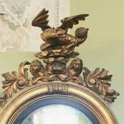 Regency Convex Mirror c 1820