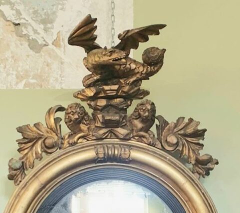 Regency Convex Mirror c 1820