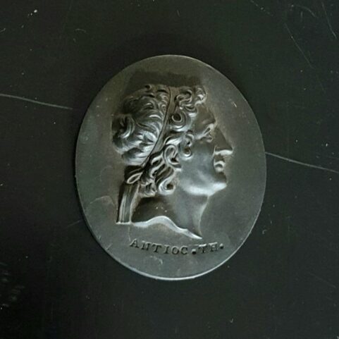 Wedgwood basaltes Cameo of Antiocuth c 1790