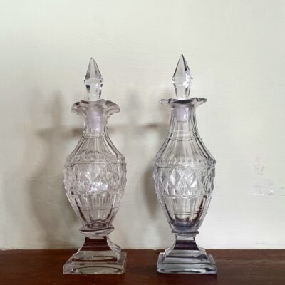 Pair of Vase form Bottles c 1790