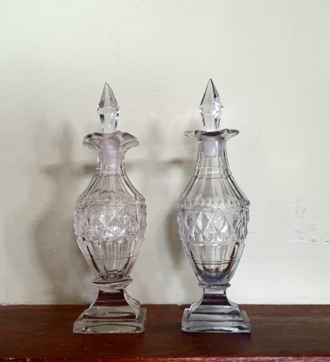 Pair of Vase form Bottles c 1790