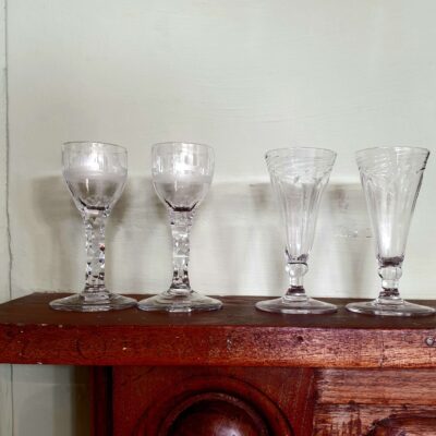 Georgian Wine Glasses c 1780