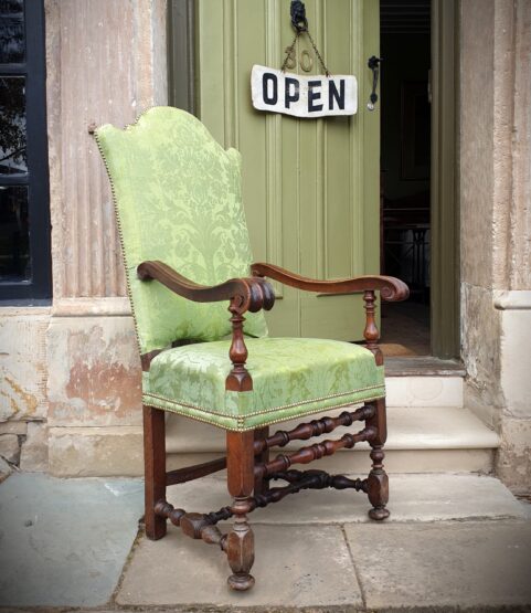 Italian Walnut Rococo Armchair c1710