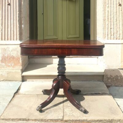Regency Mahogany Card or Tea Table c1810