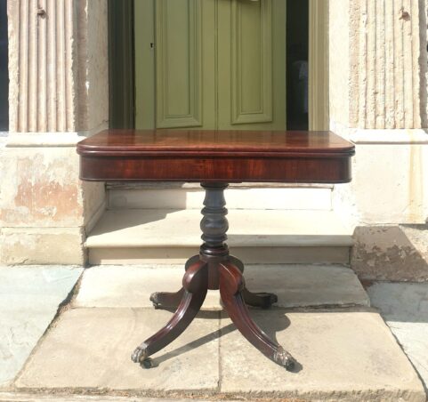 Regency Mahogany Card or Tea Table c1810