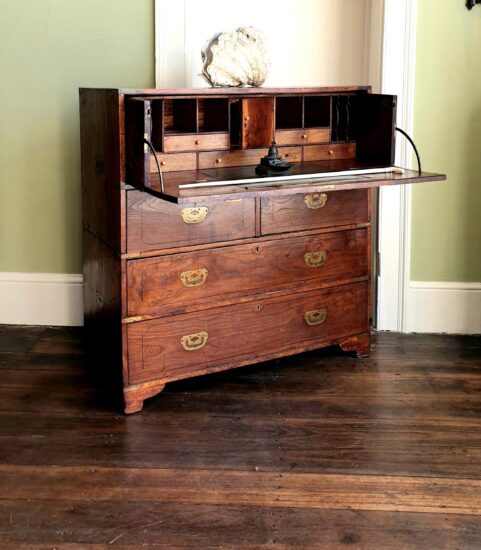 Campaign Secretaire Chest c1845