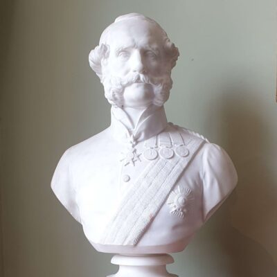 Marble Bust of Major General Sir John Eardley Wilmot Inglis by  G G Adams. 1862