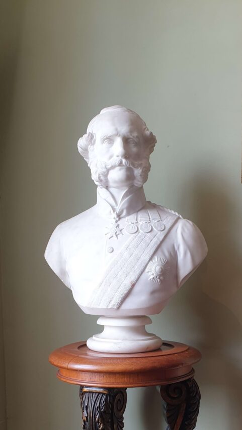 Marble Bust of Major General Sir John Eardley Wilmot Inglis by  G G Adams. 1862
