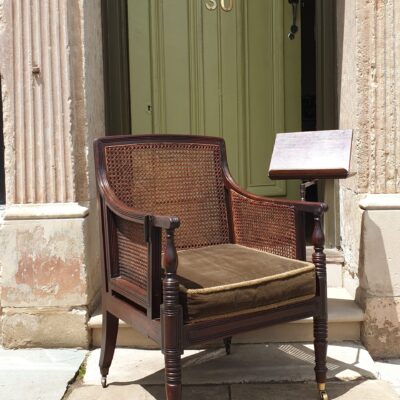 Regency Bergere Chair with Reading Arm c1815
