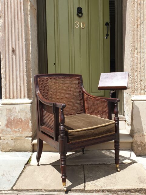 Regency Bergere Chair with Reading Arm c1815