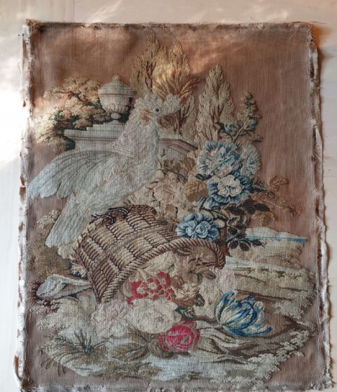 Australian Needlework of a Sulphur Crested Cockatoo c1845