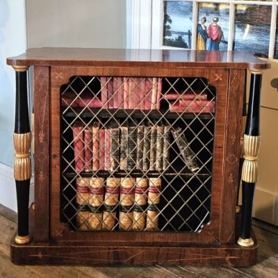 Regency Rosewood Dwarf Bookcase c1815