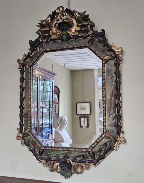 Florentine lacca povera Nautical Mirror c 1870