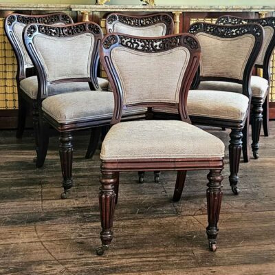 Six Gillows ‘Hackwood Park’ type   Dining Chairs c 1815