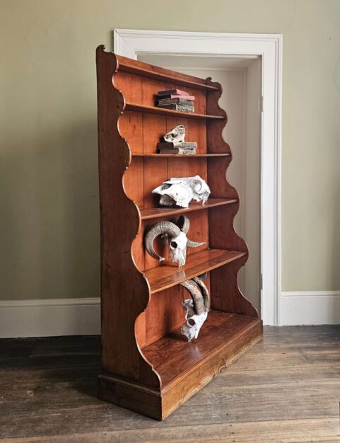 Irish Regency Waterfall Bookcase c1815