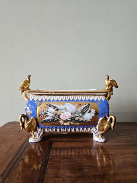 Coalport Feather Painted Bough Pot c1815