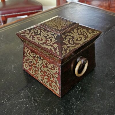 Regency Rosewood Tea Caddy U.K c1820